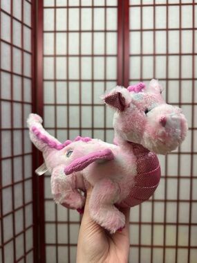 Webkinz Pink Whimsy Dragon Collectible Plush NO CODE